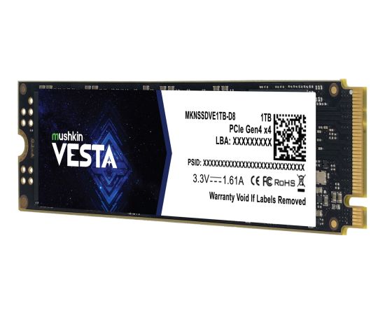 Mushkin Vesta 1TB, SSD (PCIe 4.0 x4, NVMe 1.4, M.2 2280)