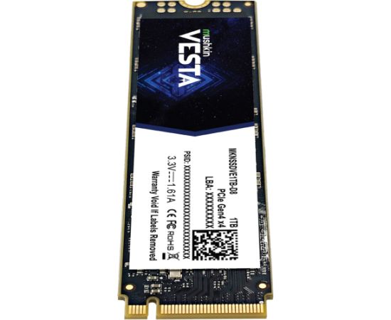 Mushkin Vesta 1TB, SSD (PCIe 4.0 x4, NVMe 1.4, M.2 2280)