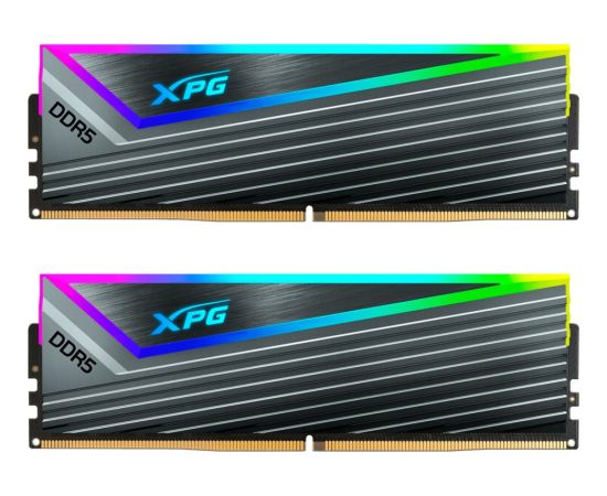 ADATA DDR5 - 32GB - 6400 - CL - 32 (2x 16 GB) dual kit, memory (grey, AX5U6400C3216G-DCCARGY, XPG Caster RGB, INTEL XMP)