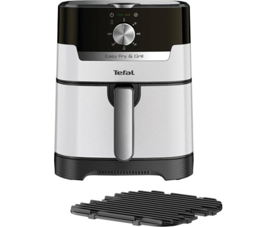 Tefal hot air fryer Easy Fry & Grill Classic (stainless steel/black, 1,550 watts, basket 4.2 liters)
