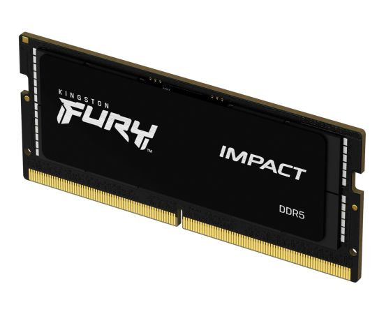 Kingston FURY DDR5 - 16GB - 6400 - CL - 38, Single RAM (black, KF564S38IB-16, Impact, INTEL XMP)