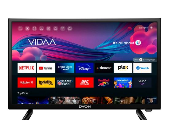 DYON SMART 24 VX, LED TV - 24 - black, WXGA, WLAN, Smart TV