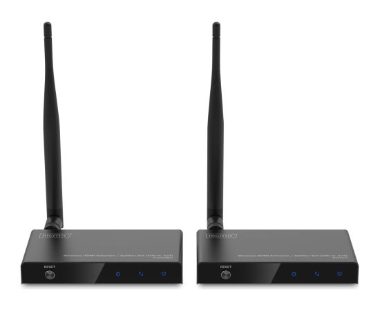 Digitus Wireless Video Extender/Splitter Set HDMI > HDMI, 100 meters, HDMI extension (black, transmitter unit + receiver unit)