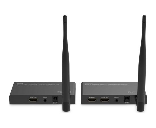 Digitus Wireless Video Extender/Splitter Set HDMI > HDMI, 100 meters, HDMI extension (black, transmitter unit + receiver unit)