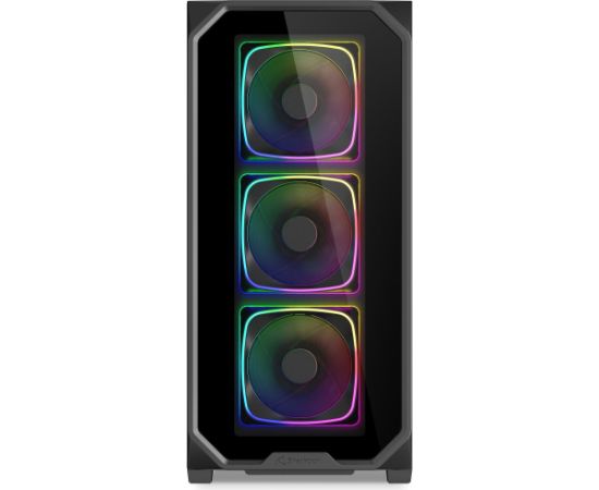 Sharkoon AK5G RGB , Tower case (black, Tempered Glass x 2)
