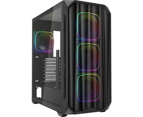 Sharkoon AK5M RGB, tower case (black, tempered glass)