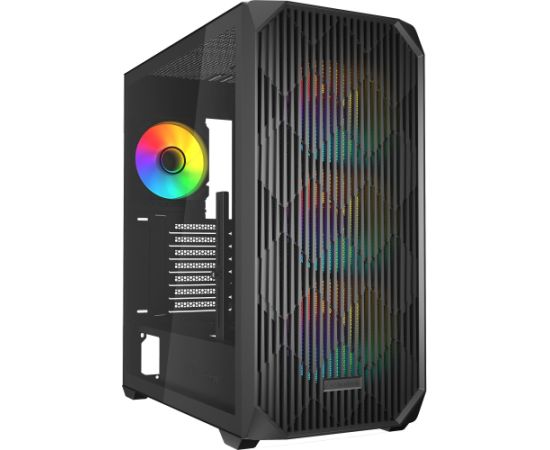 Sharkoon AK3 RGB, tower case (black, tempered glass)