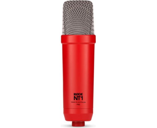 Rode Microphones NT1 Signature +XLR cable+Desktop Studio Arm, microphone (red, bundle)