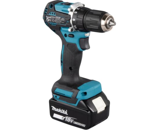 Makita Cordless Drill DDF487RFE3, 18Volt (blue/black, 3x Li-Ion battery 3.0Ah, case)