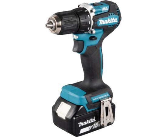 Makita Cordless Drill DDF487RFE3, 18Volt (blue/black, 3x Li-Ion battery 3.0Ah, case)