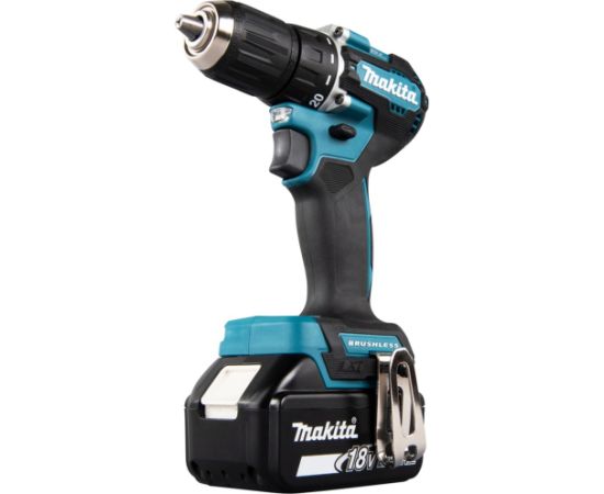 Makita Cordless Drill DDF487RFE3, 18Volt (blue/black, 3x Li-Ion battery 3.0Ah, case)