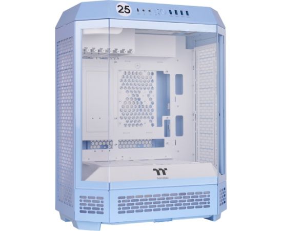 Thermaltake The Tower 600 , Tower Case (light blue, Tempered Glass x 3)