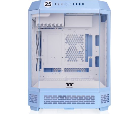 Thermaltake The Tower 600 , Tower Case (light blue, Tempered Glass x 3)