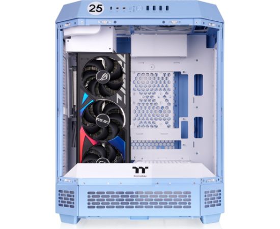 Thermaltake The Tower 600 , Tower Case (light blue, Tempered Glass x 3)