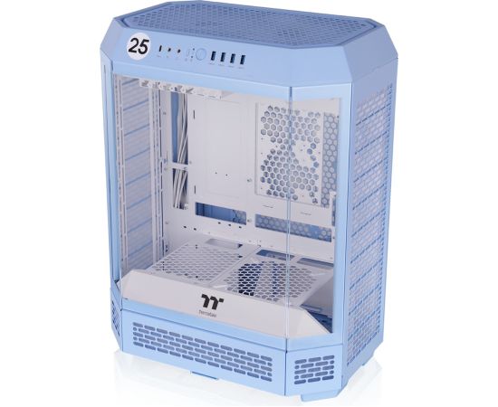 Thermaltake The Tower 600 , Tower Case (light blue, Tempered Glass x 3)