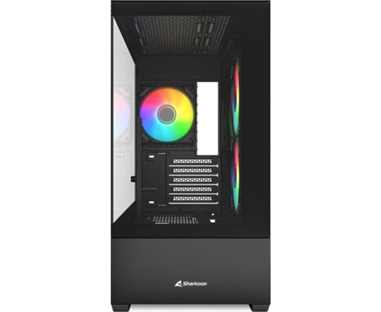 Sharkoon MK6 RGB , Tower case (black, Tempered Glass x 2)