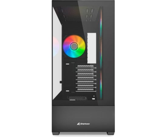 Sharkoon AK6 RGB , Tower case (black, Tempered Glass x 2)