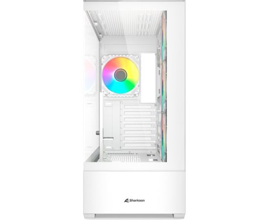 Sharkoon AK6 RGB , Tower case (white, Tempered Glass x 2)