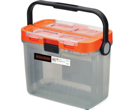 Black&decker BLACK+DECKER cordless impact drill BCKSB02, 18Volt (orange/black, Li-ion battery 1.5Ah, storage box, 62-piece accessory set)