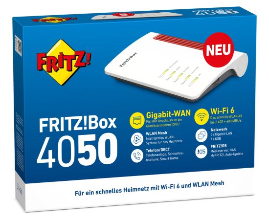 AVM FRITZ!Box 4050, fiber optic router