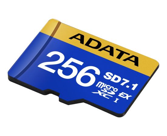 ADATA Premier Extreme microSDXC 256 GB, memory card (blue/yellow, SD Express, UHS-I U3, Class 10, V30)