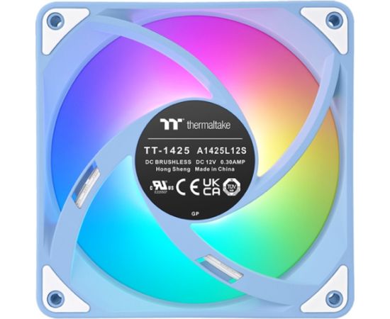 Thermaltake CT140 EX ARGB Sync PC Cooling Fan, Case Fan (Light Blue, Pack of 3)