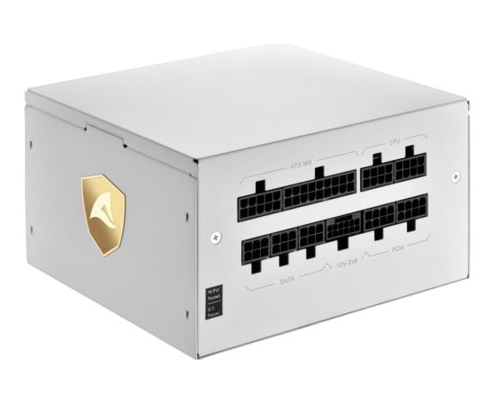 Sharkoon Rebel P20 1200 White, PC power supply (white, 1x 12 pin high power connector, 4x PCIe, cable management, 1200 watts)