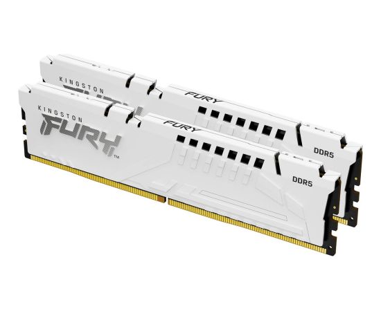 Kingston FURY DDR5 - 32GB - 6800 - CL - 34 (2x 16 GB) dual kit, memory (white, KF568C34BWEK2-32, FURY Beast, INTEL XMP, AMD EXPO)