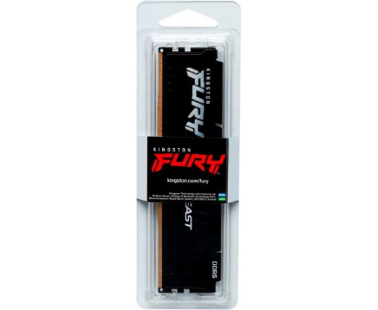 Kingston FURY DDR5 - 32GB - 6400 - CL - 32, single RAM (black, KF564C32BBE-32, FURY Beast, INTEL XMP, AMD EXPO)