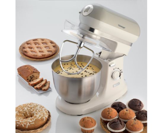 Ariete Vintage food processor 1588 (beige/cream, 1,200 watts)