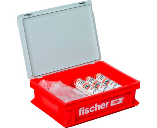fischer Advantage Box Injection Mortar FIS VL 300 T HWK K (grey, 10 cartridges with 300ml each, in a case)