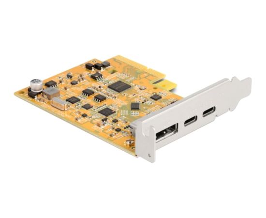 DeLOCK PCIe x4 card for 1x ext. USB-C 10 Gbit/s B. + 1x external USB-C DP Alt Mode, USB controller