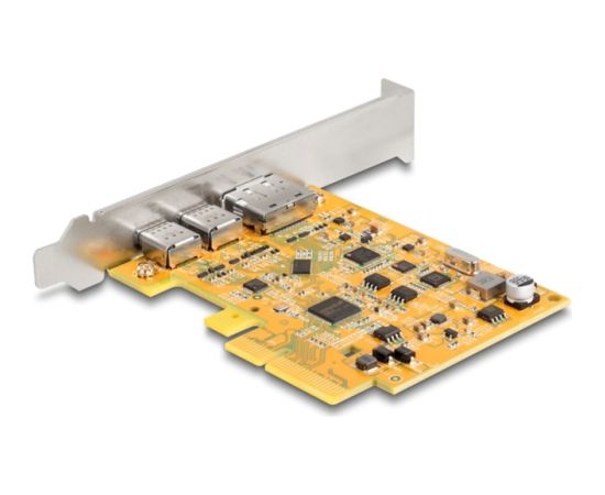 DeLOCK PCIe x4 card for 1x ext. USB-C 10 Gbit/s B. + 1x external USB-C DP Alt Mode, USB controller