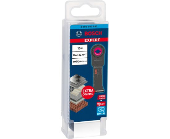 Bosch plunge saw blade Expert MAII 32 APIT MultiMax (10 pieces, carbide, width 32 mm)