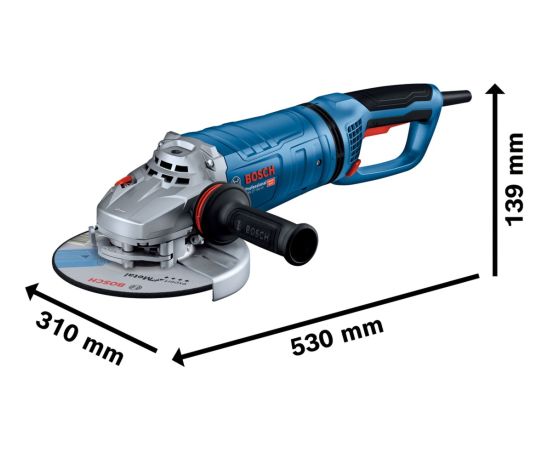 Bosch angle grinder GWS 27-180 JR Professional (blue, 2,700 watts)
