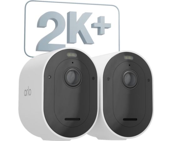 Arlo Pro 5 Spotlight, surveillance camera (white/black, 2-pack, WiFi, spotlight, 2K resolution)