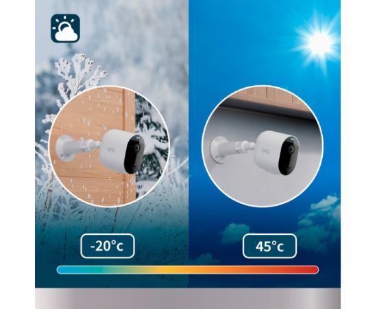 Arlo Pro 5 Spotlight, surveillance camera (white/black, 2-pack, WiFi, spotlight, 2K resolution)