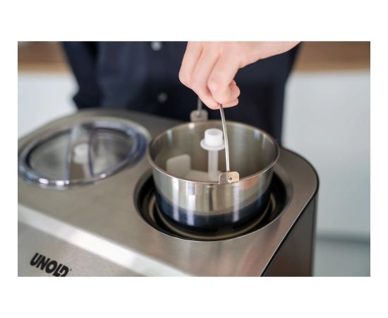 Unold ice cream maker Doppio Nero (black, for 2x 1,200ml ice cream, 250 watt compressor)