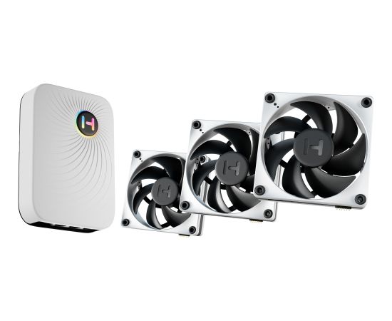 HYTE THICC FP12 Triple Fan Pack + Nexus Portal, case fan (black/grey, 3-pack + Nexus Portal)