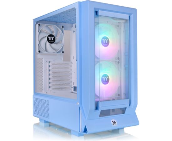 Thermaltake Ceres 350 MX , Tower Case (light blue, Tempered Glass x 2)