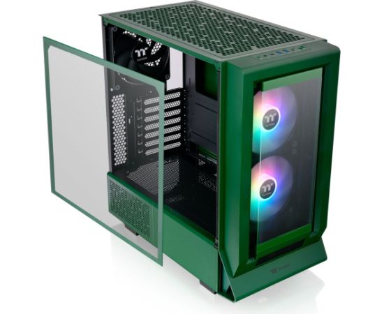 Thermaltake Ceres 350 MX , Tower Case (Dark Green, Tempered Glass x 2)