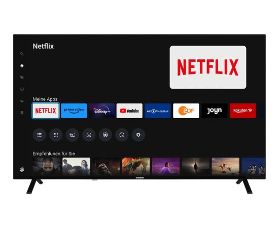 Telefunken XU65TO750S, LED television - 65 -  black, UltraHD/4K, triple tuner, SmartTV, TiVo operating system