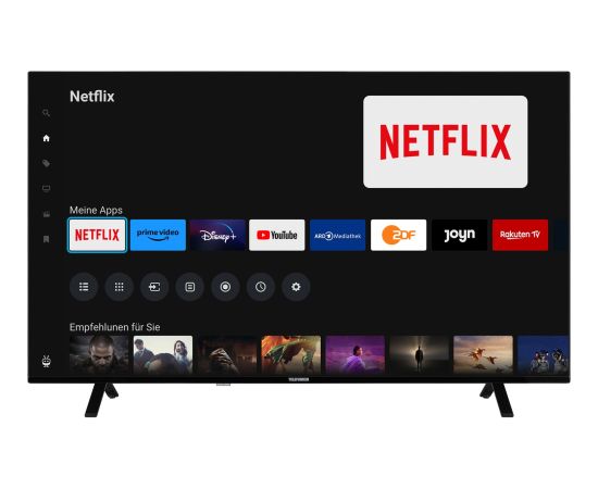Telefunken XU55TO750S, LED TV - 55 -  black, UltraHD/4K, triple tuner, SmartTV, TiVo operating system