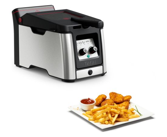Tefal Clear Duo FR600D , deep fryer (stainless steel/black)