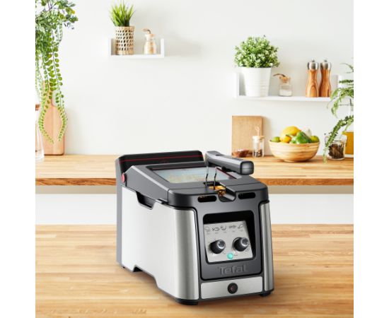 Tefal Clear Duo FR600D , deep fryer (stainless steel/black)