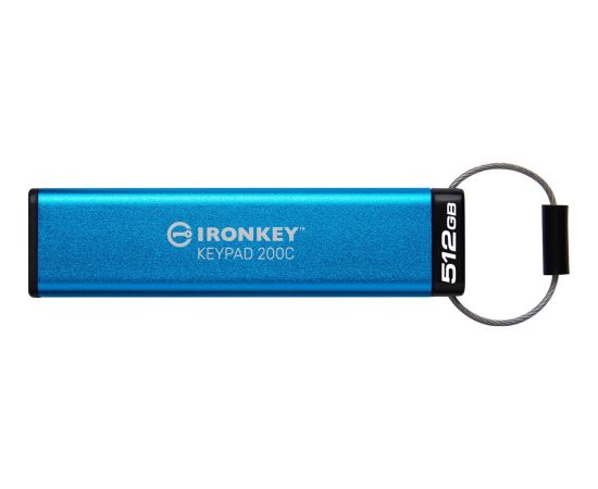 Kingston IronKey Keypad 200 512 GB, USB stick (USB-C 3.2 Gen 1)