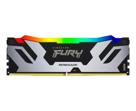 Kingston DDR5 - 96GB - 6400 - CL - 32 (2x 48 GB) Dual-Kit (silver/black, KF564C32RSAK2-96, Renegade RGB, INTEL XMP)