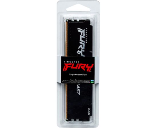 Kingston DDR5 - 16GB - 6000 - CL - 30, Single RAM (black, KF560C30BB-16, FURY Beast, INTEL XMP)