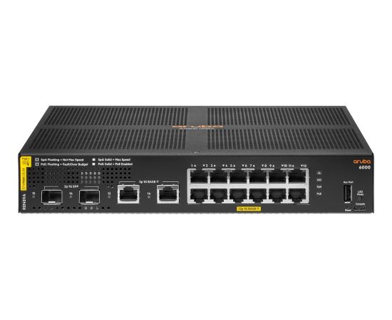 HP Hewlett Packard Enterprise Aruba 6000 12G 139W PoE, Switch