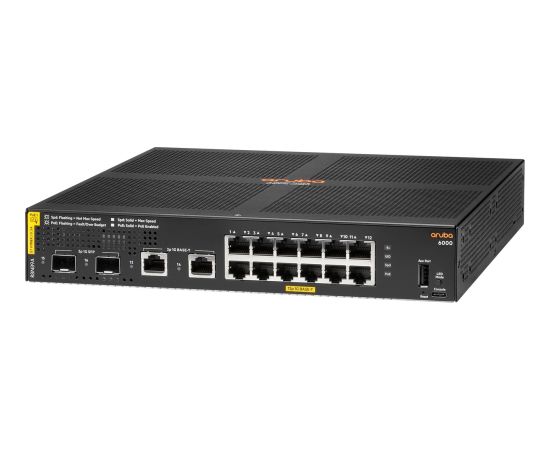 HP Hewlett Packard Enterprise Aruba 6000 12G 139W PoE, Switch